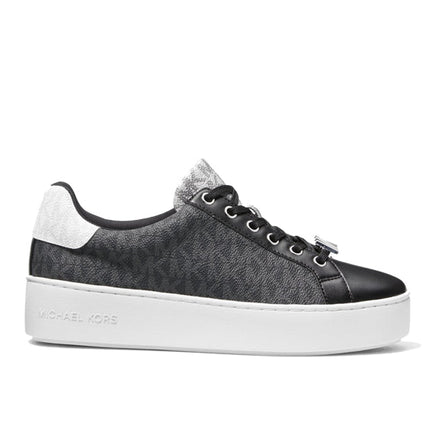 Michael Kors Women's Poppy Color Block Logo Sneaker Black - Hemen Kargoda
