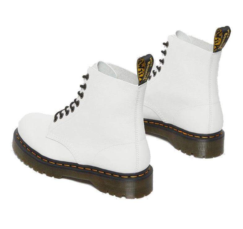 Dr. Martens Women's 1460 Pascal Bex Pisa Leather Lace Up Boots White - Özel İndirim - Hemen Kargoda