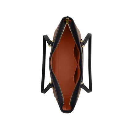 Coach Women's Station Tote Bag In Signature Canvas Gold/Tan/Black