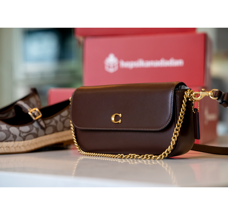 Coach Women's Brook Flap Chain Bag Brass/Maple