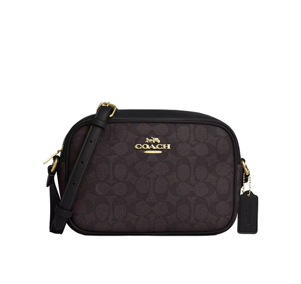 Coach Women's Jamie Camera Bag In Signature Canvas Gold/Walnut/Black