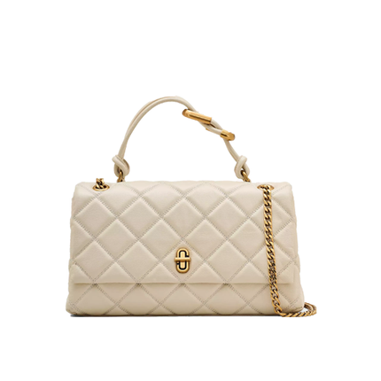 Marc Jacobs Women's The Quilted Dual Convertible Shoulder Bag Cloud White