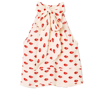 Marc Jacobs Women's Lips Halterneck Tie Top