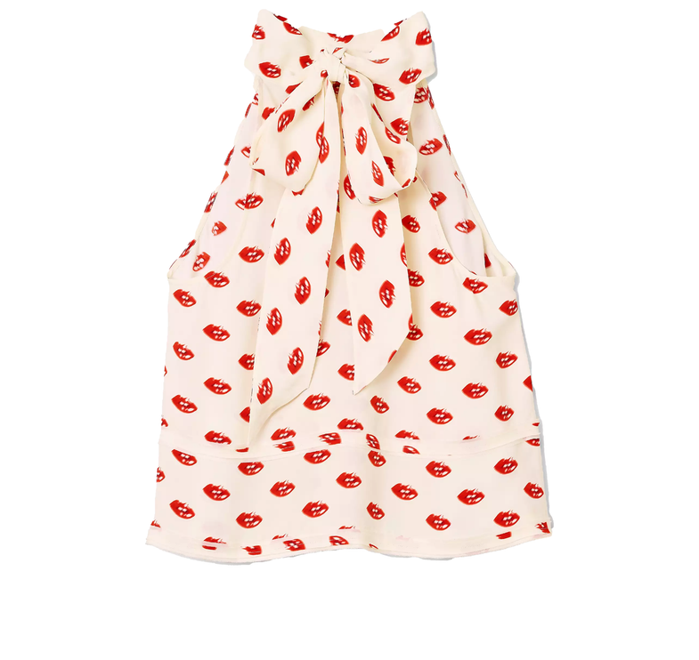 Marc Jacobs Women's Lips Halterneck Tie Top