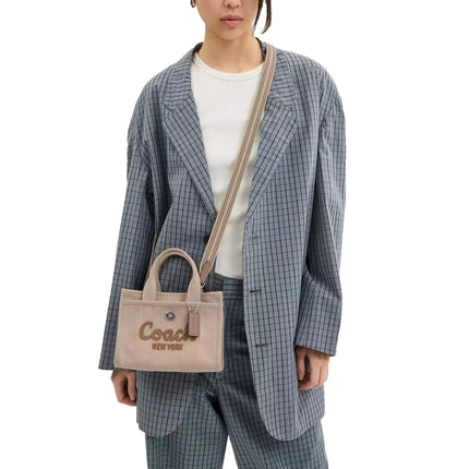 Coach Women's Cargo Tote Bag 20 Silver/Dark Natural