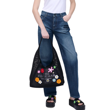 Marc Jacobs Women's The Daisy Crochet Sack Bag Black
