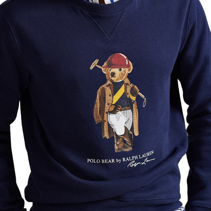 Polo Ralph Lauren Men's Polo Bear Fleece Sweatshirt Newport Navy Society Bear