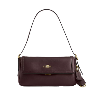 Coach Women's Etta Small Flap Shoulder Bag Gold/Espresso