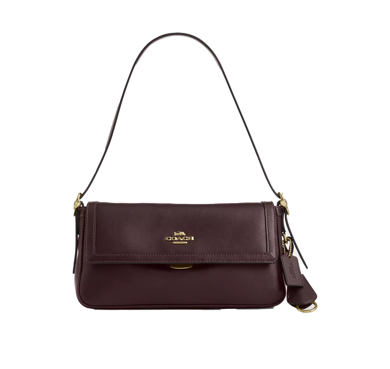 Coach Women's Etta Small Flap Shoulder Bag Gold/Espresso