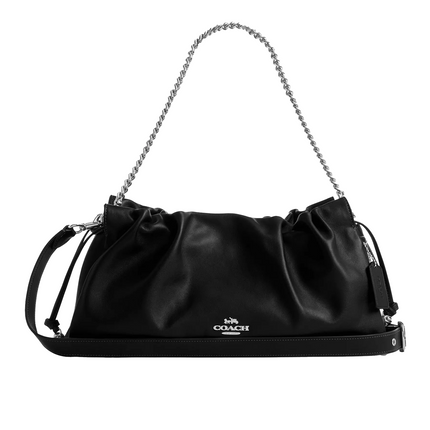 Coach Women's Faye Large Shoulder Bag Silver/Black