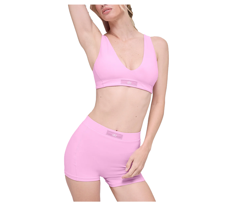 alo Women's Alosoft Sincere Bra Candy Heart Pink