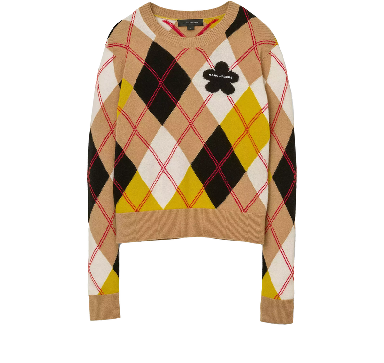 Marc Jacobs Women's Preppy Daisy Argyle Crewneck