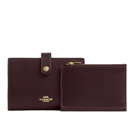 Coach Women's 2 In 1 Wallet Gold/Espresso