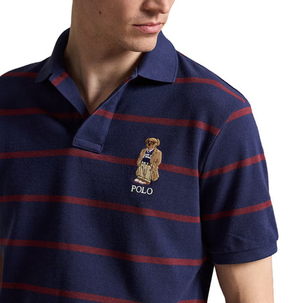 Polo Ralph Lauren Men's Classic Fit Bear Mesh Polo Shirt Newport Navy Heritage
