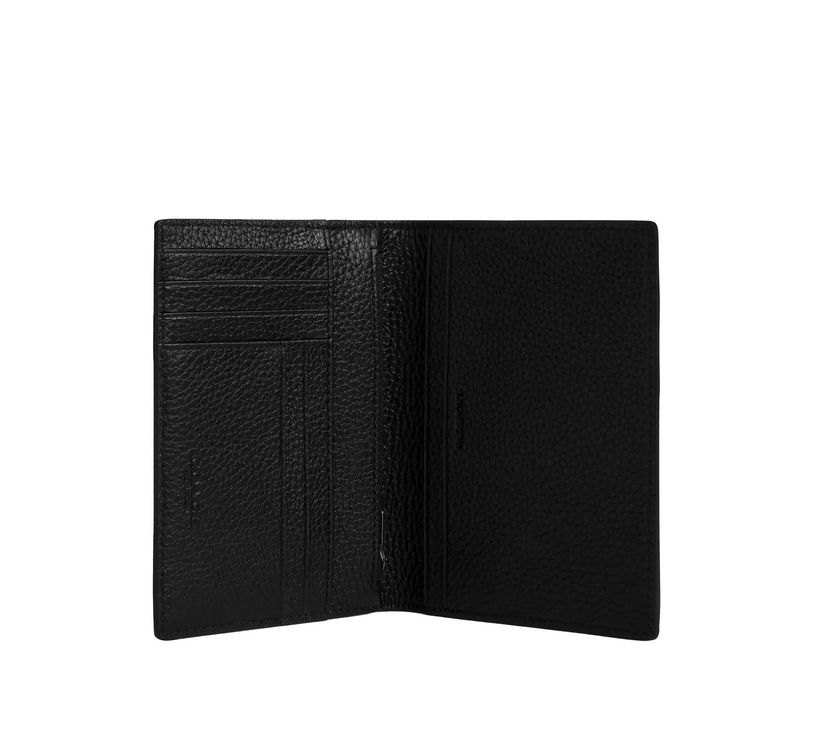 Coach Unisex Passport Card Case Gunmetal/Black