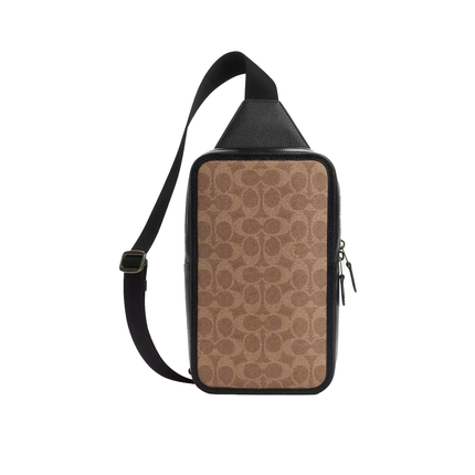 Coach Women's Sullivan Pack In Signature Canvas Qb/Tan/Black