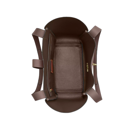 Coach Women's Hadley Turnlock Tote Bag Gold/Dark Stone