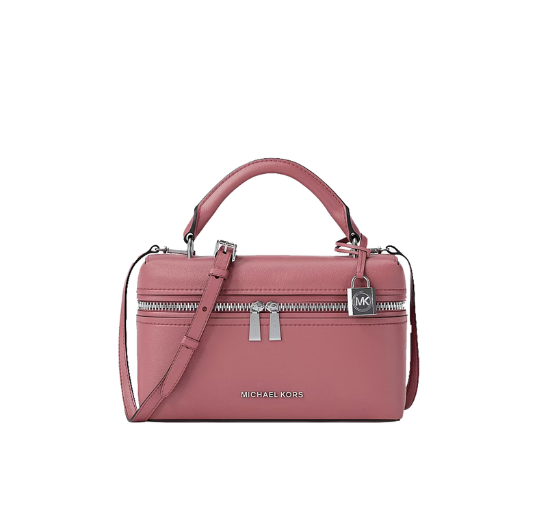 Michael Kors Women's Jana Extra-Small Leather Crossbody Bag Rosewood