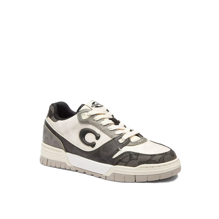 Coach Women's Soho Sneaker In Mixed Signature Black/Chalk