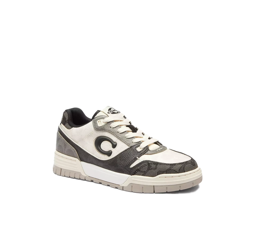 Coach Women's Soho Sneaker In Mixed Signature Black/Chalk
