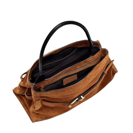 Marc Jacobs Women's The Suede Dakota Satchel Bag Copper