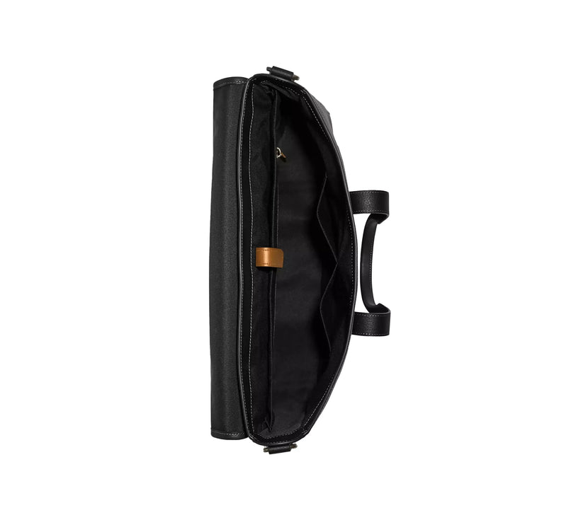 Coach Unisex Sullivan Portfolio Brief Gunmetal/Black