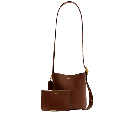 Coach Women's Bleecker Bucket Bag 21 Suede/Brass