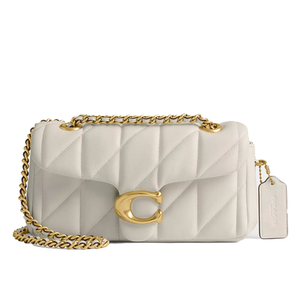Coach Women's Tabby Shoulder Bag 20 With Pillow Quilting Brass/Chalk