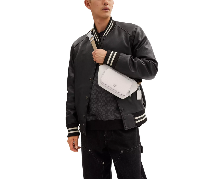 Coach Unisex Belt Bag With Signature Canvas Interior Detail Chalk