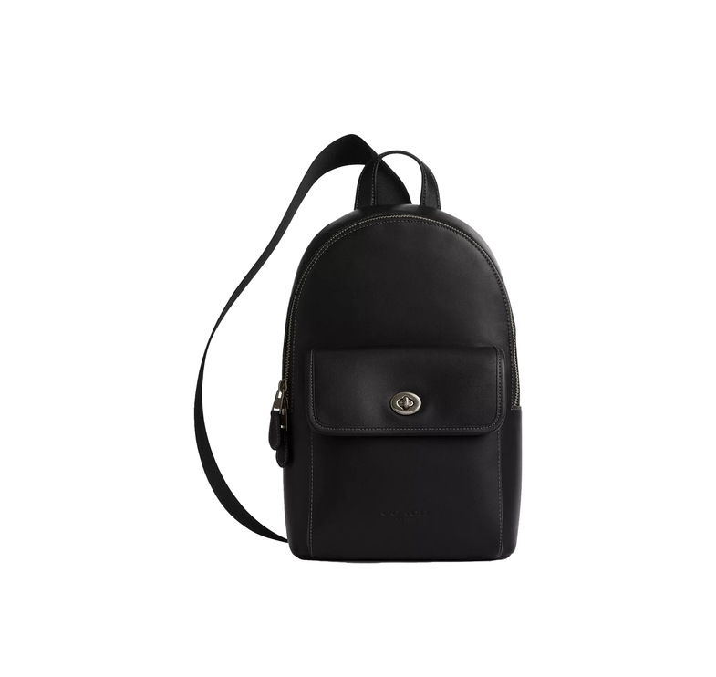 Coach Unisex Turnlock Sling Pack Gunmetal/Black