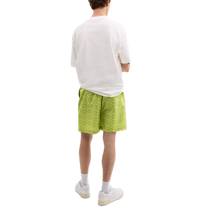 Coach Men's Signature Swim Trunks In Recycled Polyester Pear