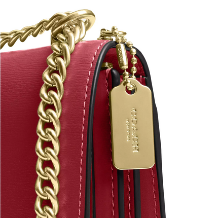 Coach Women's Mini Klare Crossbody Bag Gold/True Red
