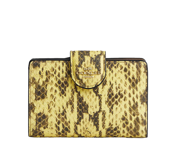 Coach Women's Medium Corner Zip Wallet Gold/Yellow