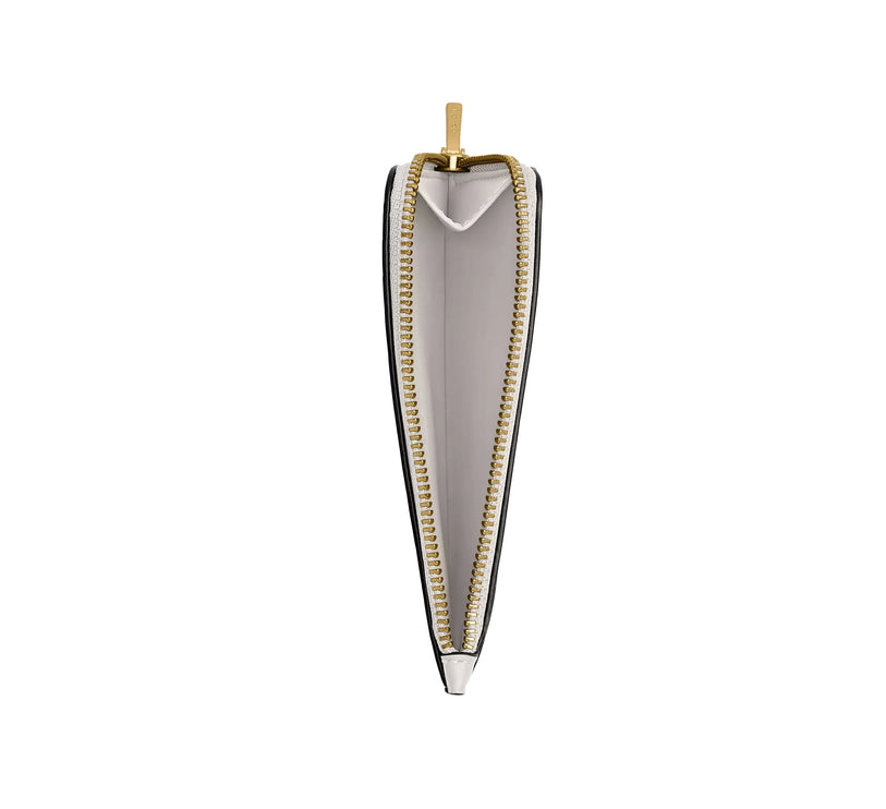 Coach Women's New York Zip Card Case Brass/Chalk
