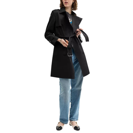 Coach Women's Mid Trench Black