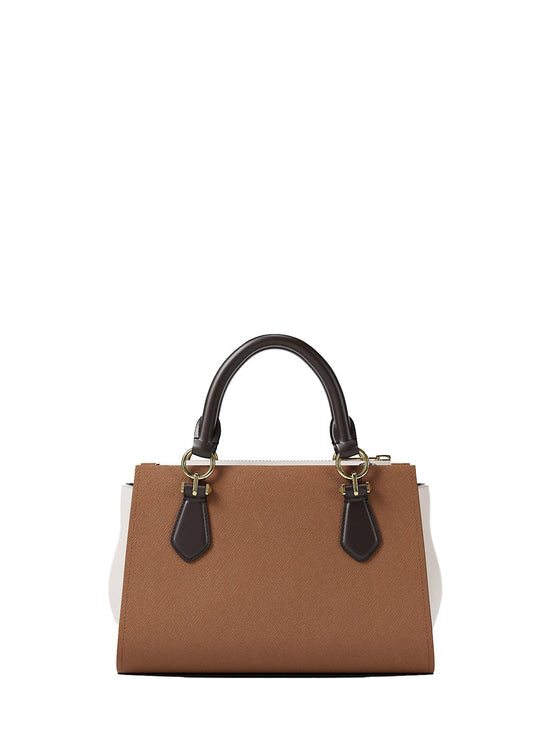 Michael Kors Women's Marilyn Small Color-Block Saffiano Leather Messenger Bag Luggage Multi