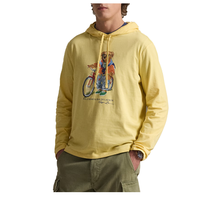 Polo Ralph Lauren Men's Polo Bear Hooded T-Shirt Corn Yellow Summer Bear