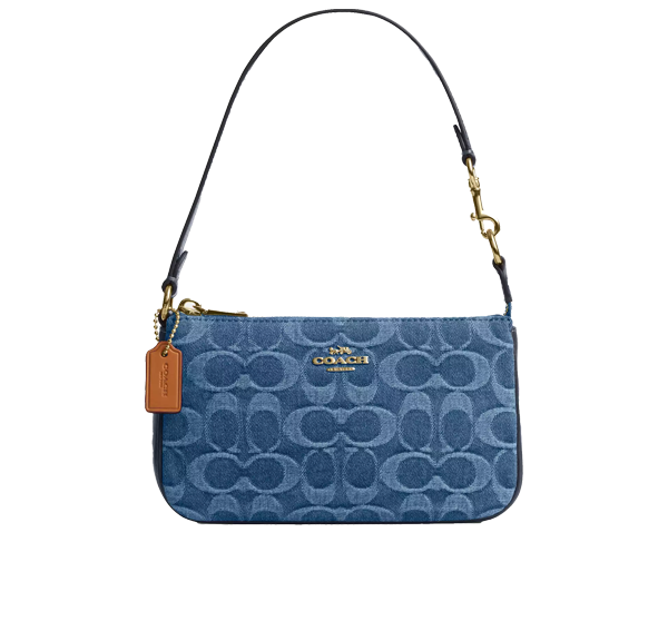 Coach Women's Nolita 19 In Signature Denim Gold/Indigo