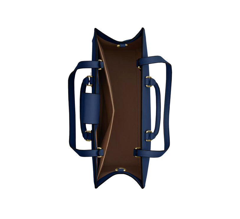 Coach Women's Maggie Tote Bag Gold/Deep Blue