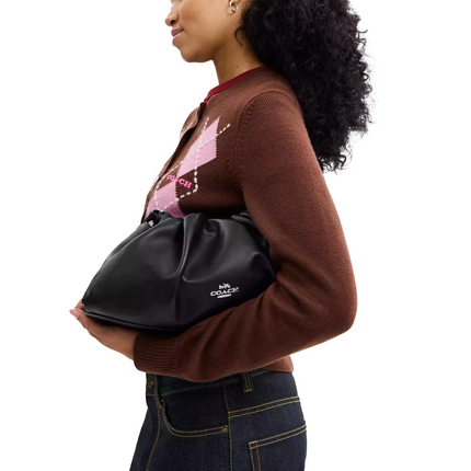 Coach Women's Faye Large Shoulder Bag Silver/Black