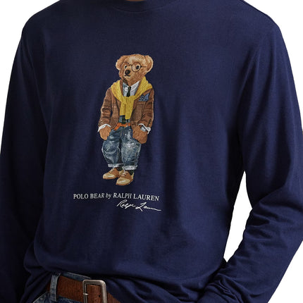 Polo Ralph Lauren Men's Classic Fit Polo Bear Jersey T-Shirt Newport Navy/Hudson Valley