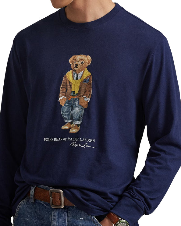 Polo Ralph Lauren Men's Classic Fit Polo Bear Jersey T-Shirt Newport Navy/Hudson Valley