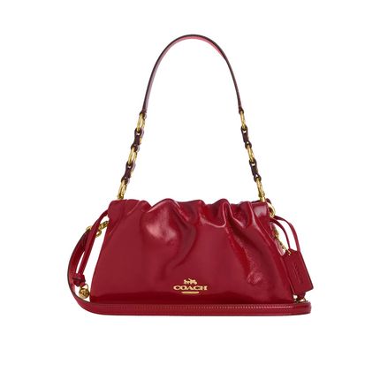 Coach Women's Faye Shoulder Bag Gold/Dark Cardinal