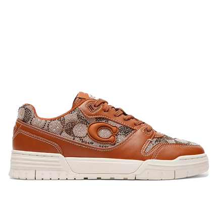 Coach Women's Soho Sneaker In Crystal Signature Jacquard Cocoa/Burnished Amber