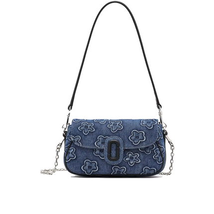Marc Jacobs Women's The Puffy Daisy Denim Clover Shoulder Bag Denim