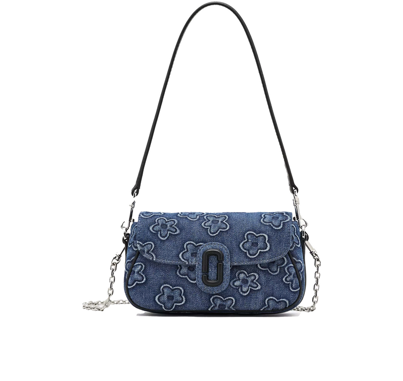 Marc Jacobs Women's The Puffy Daisy Denim Clover Shoulder Bag Denim