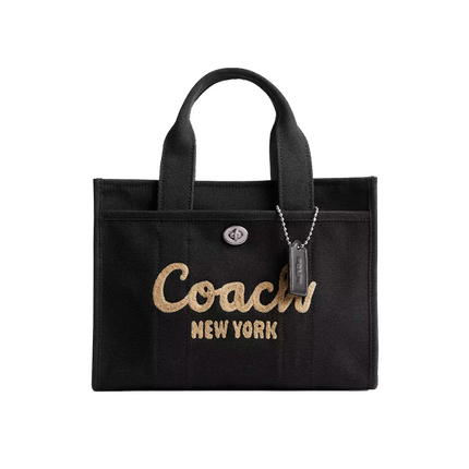 Coach Women's Cargo Tote Bag 26 Silver/Black