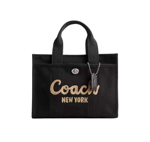 Coach Women's Cargo Tote Bag 26 Silver/Black