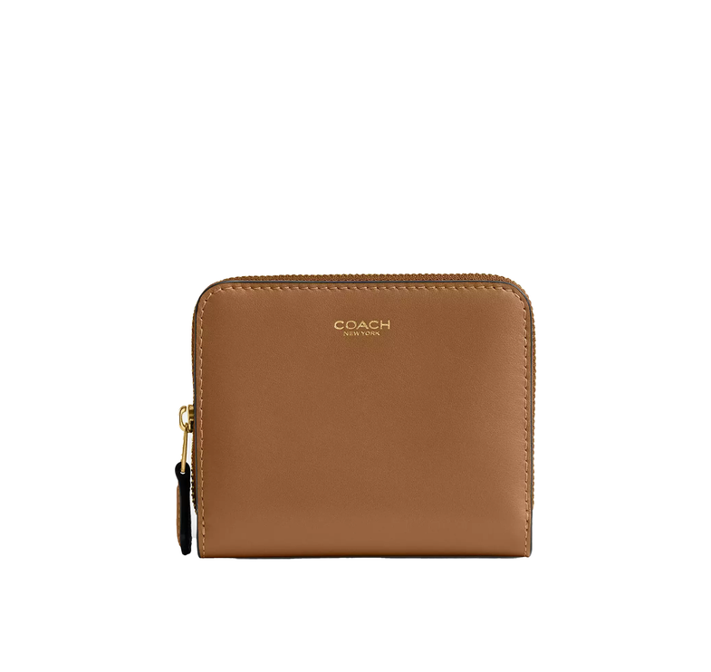 Coach Women's New York Billfold Wallet Brass/Honey Brown
