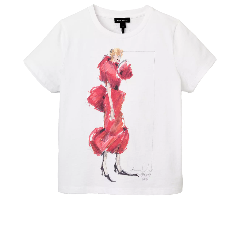Marc Jacobs Women's Look 33 Baby Tee White